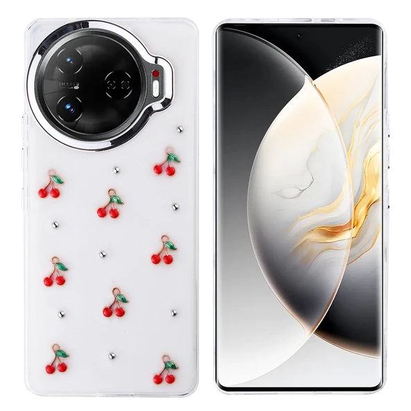 Tecno Camon 30 Pro 5G Kılıf Airbag Tasarımlı Simli Şeffaf Zore Kutup Kapak - 3