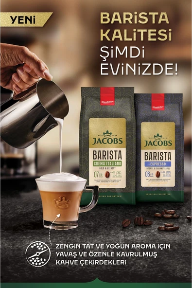 Jacobs Barista Espresso Çekirdek Kahve 1 kg - 4