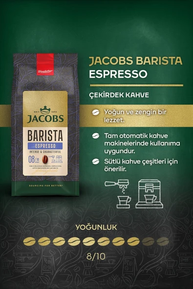 Jacobs Barista Espresso Çekirdek Kahve 1 kg - 2