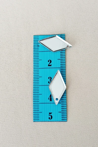 Oya Abiye Bileklik Kolye Pleksi Metalik Plastik Pul Gümüş Renk 24 gram 120 adet - BNC577 - Resim 2