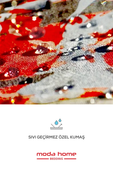 Moda Home Bedding Sıvı Geçirmez Minder | Dekoratif,Balkon, Bahçe, Plaj, Kamp, Havuz ve Palet Minderi(Kare KG) - 3