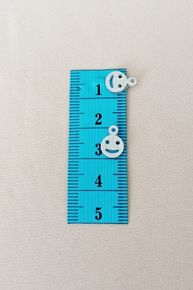 Oya Abiye Bileklik Kolye Pleksi Metalik Plastik Pul Gümüş Renk 24 gram 255 adet - BNC585 - Resim 2