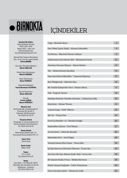İstanbul BirNokta 244.Sayı Mayıs 2022 - 3