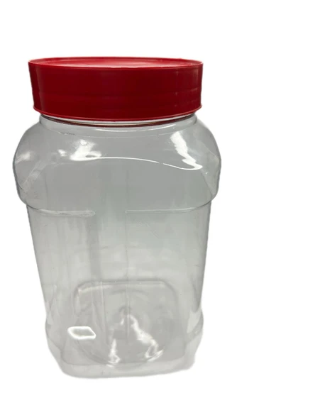 1400ml pet şeffaf gıda kavanozu, 12 adet, pet kavanoz, gıda kavanozu, baharat kavanozu, şeffaf kavanoz
