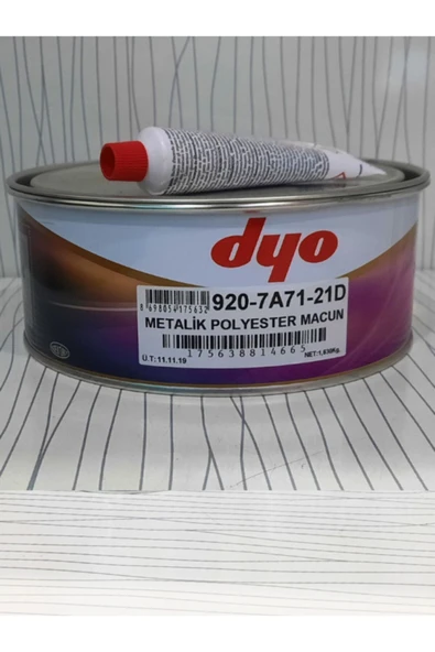Dyo Metalik Macun Polyester Macun 1,630 kg+Sertletiriçisi