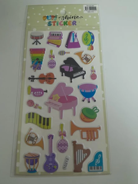 PUTI SHINE STICKER - MUZIK ALETLERI