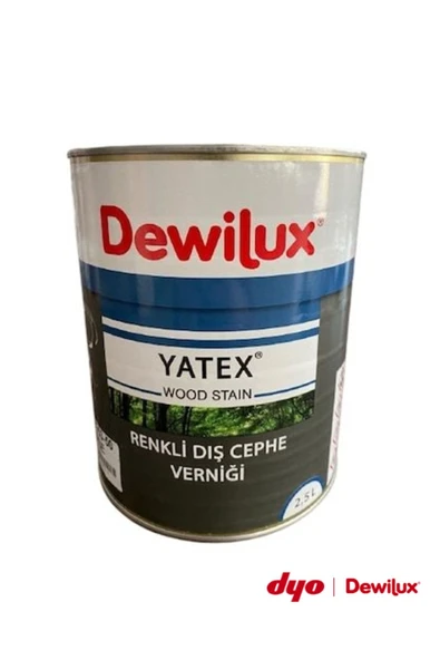 DEWİLUX Yatex Renkli Dış Cephe Verniği 2,5 Lt / Koyu Meşe
