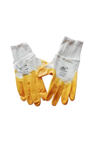 AKY CLASSİC NİTRİL ELDİVEN SARI-BEYAZ PN5 NO:9