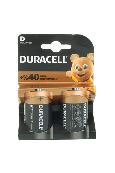 DURACEL PLUS BÜYÜK PİL 2 Lİ