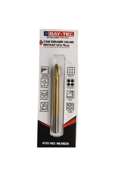 BAY-TEC CAM SERAMİK DELME MATKAP UCU   9mm - 2