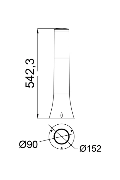 HOROZ (ORKİDE-2) 40 W SİYAH PLASTİK BAHÇE AYDINLATMALARI - 2