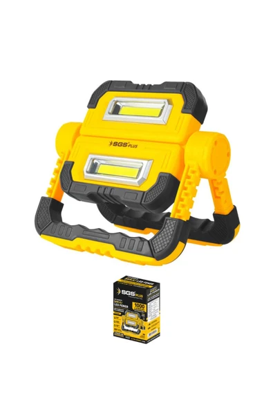 SGS ŞARJLI LED ÇALIŞMA LAMBASI (3.7 VOLT & 5000 mAh) 1000 LÜMEN