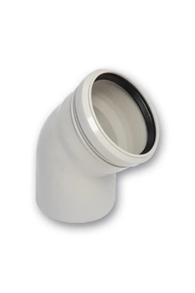 PVC 110 LUK AÇIK DİRSEK 45 DERECE