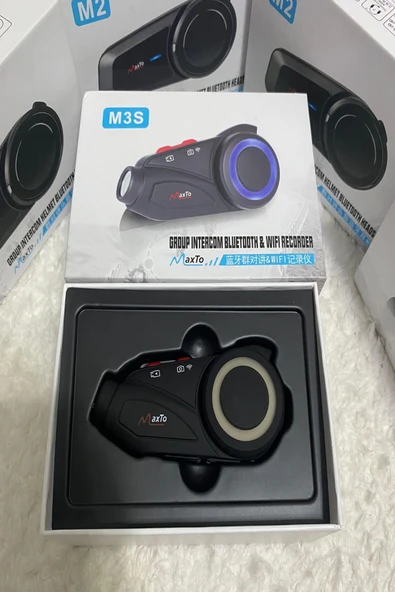 ULTRATEKNO Yeni Versiyon Maxto M3S Serisi 2k Fhd 1440P Kameralı Intercom Motosiklet Kask İntercom Uyumlu - 4