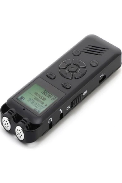 ULTRATEKNO 16 Gb Dijital Ekranlı Ses Kaydedici Kulaklık + Mikrofonlu Profesyonel Ses Kayıt Cihazı Türkçe Menü - 4
