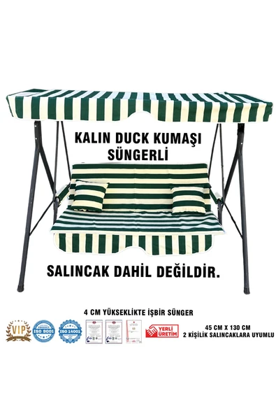 Vip Home Concept Market Ürünleri  Lüks DUCK Vip Salıncak Minder Seti (SÜNGERLİ)Tenteli Salıncak Minder Seti
