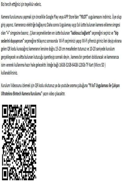 BiNtech 5G Gece Görüşlü 360 Derece Led Işık 1080p Wifi Kamera Kablosuz Panoramik Ev Güvenlik Kamerası - 7