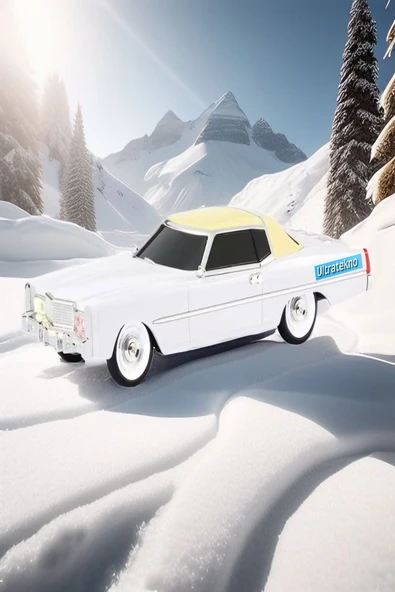 ULTRATEKNO 1966 Cadillac Model Retro Araba Bluetooth Hoparlör Fm Radyo USB Tf Aux Destekli Speaker - 2