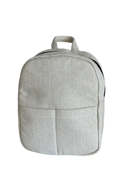 Vip Home Concept Market Ürünleri  Mini Kadın Sırt Çantası-BEJ KETEN-Vip Home Bags - 4