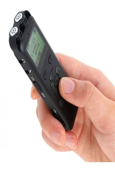 ULTRATEKNO 16 Gb Dijital Ekranlı Ses Kaydedici Kulaklık + Mikrofonlu Profesyonel Ses Kayıt Cihazı Türkçe Menü - 5