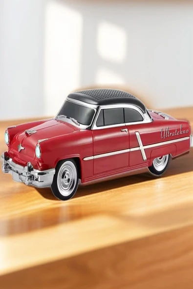 ULTRATEKNO 1952 Lincoln Capri Model Retro Araba Bluetooth Hoparlör Fm Radyo USB Tf Aux Destekli Speaker