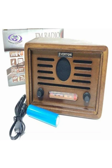 Egonex Everton Vt-3050 Nostalji Görünümlü Mini Radyo