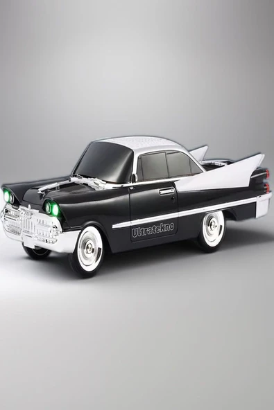 ULTRATEKNO WS-1965BT Dodge 59 Model Retro Araba Bluetooth Hoparlör Fm Radyo USB Tf Aux Destekli Speaker - 2