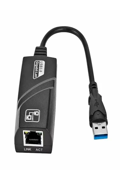 ULTRATEKNO Usb 3.0 To RJ45 Gigabit Ethernet Adaptörü Kablolu USB Dönüştürücü 1000 Mbps Laptop PC Çevirici - 3
