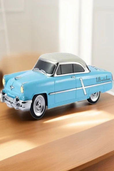 ULTRATEKNO 1952 Lincoln Capri Model Retro Araba Bluetooth Hoparlör Fm Radyo USB Tf Aux Destekli Speaker