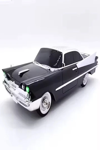 ULTRATEKNO WS-1965BT Dodge 59 Model Retro Araba Bluetooth Hoparlör Fm Radyo USB Tf Aux Destekli Speaker - 4