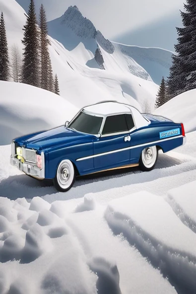 ULTRATEKNO 1966 Cadillac Model Retro Araba Bluetooth Hoparlör Fm Radyo USB Tf Aux Destekli Speaker - 2