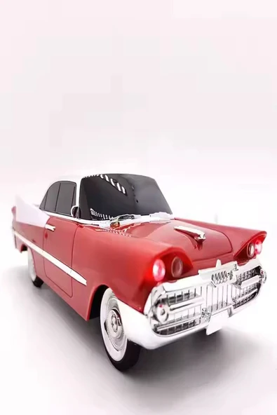 ULTRATEKNO WS-1965BT Dodge 59 Model Retro Araba Bluetooth Hoparlör Fm Radyo USB Tf Aux Destekli Speaker - 4