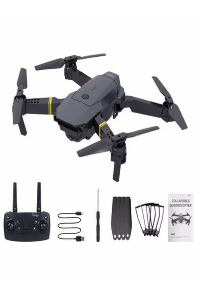 ULTRATEKNO E58 4k 1080p Çift Kameralı Kumandalı 2.4 Ghz Mikro Katlanabilir Drone - 2
