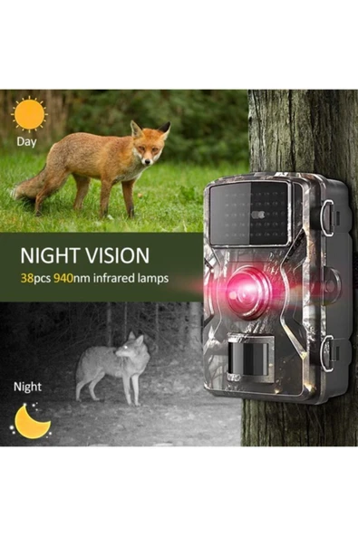 BiNtech Fotokapan Kamera 12mp 1080p Doğa Ve Outdoor Gece Görüşlü Kamera Su Geçirmez - 8