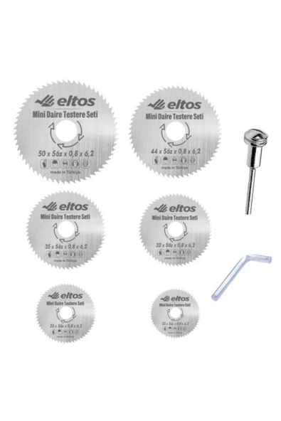 ELTOS MİNİ DAİRE TESTERE SETİ - 7 PARÇA