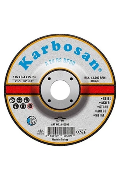 KARBOSAN FLEX TAŞLAMA TAŞI (115X6.4X22.23)