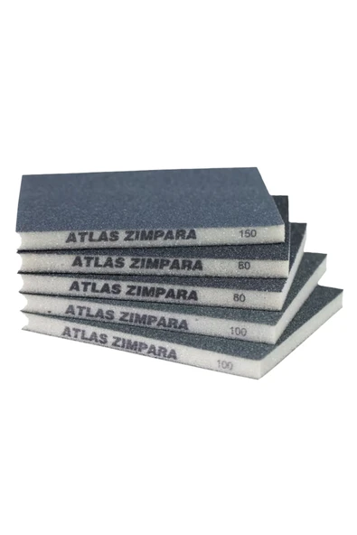 ATLAS SÜNGER ZIMPARA İNCE (98X123X10 MM) 80 KUM