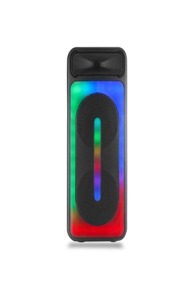 ULTRATEKNO 8"x2 45 WATT Taşınabilir RGB Bluetooth Hoparlör Karaoke Party Box + Kablosuz Mikrofon - 7