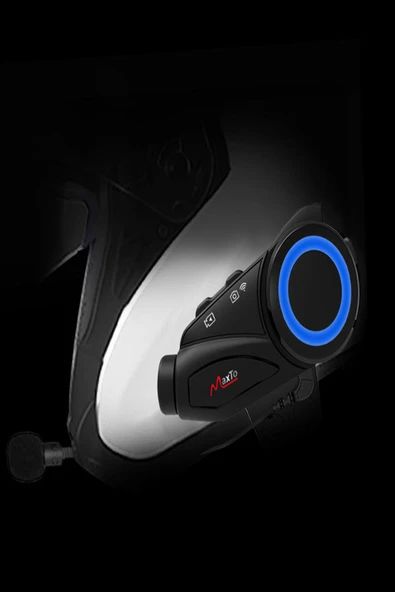 ULTRATEKNO Yeni Sürüm Maxto M3 intercom  360 Derece Dönen Kask Klipsli Kameralı Motosiklet Kask İntercomu - 7