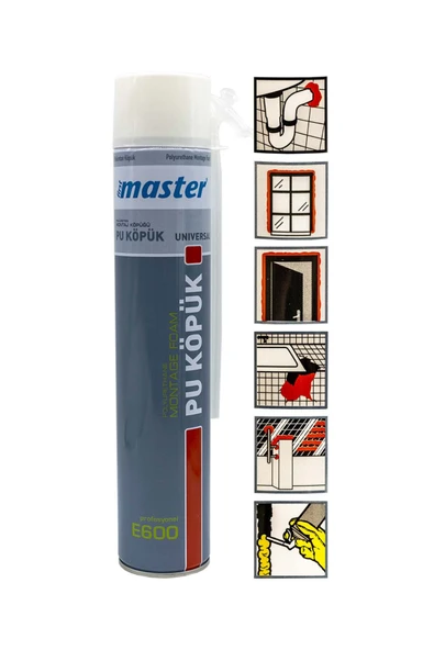MASTER POLİÜRETAN KÖPÜK PİPETLİ E600 600 GR - 2