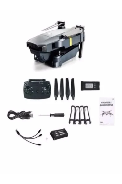 ULTRATEKNO E58 4k 1080p Çift Kameralı Kumandalı 2.4 Ghz Mikro Katlanabilir Drone - 6