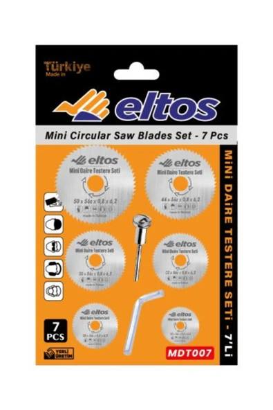 ELTOS MİNİ DAİRE TESTERE SETİ - 7 PARÇA - 2