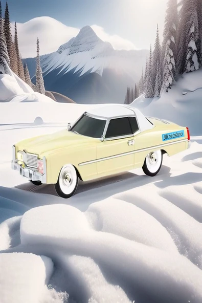 ULTRATEKNO 1966 Cadillac Model Retro Araba Bluetooth Hoparlör Fm Radyo USB Tf Aux Destekli Speaker - 2