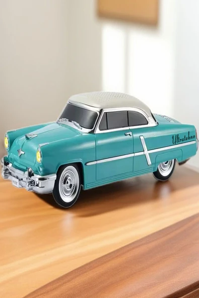 ULTRATEKNO 1952 Lincoln Capri Model Retro Araba Bluetooth Hoparlör Fm Radyo USB Tf Aux Destekli Speaker