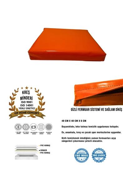 Vip Home Concept Market Ürünleri  Kreş Anaokulu Minderi 40×40×6 cm Çocuk Minderi