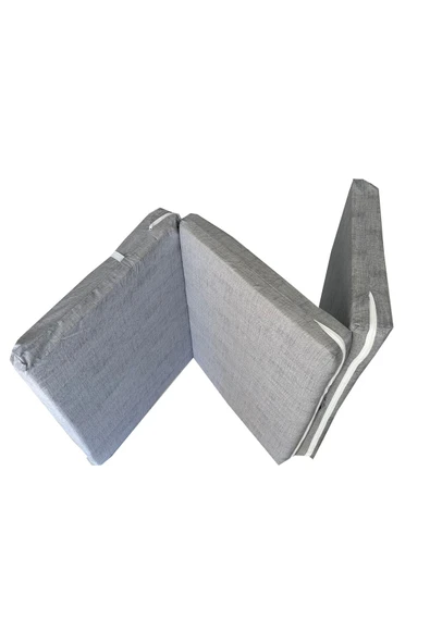 Vip Home Concept Market Ürünleri  Katlanır Yer Yatağı (8 CM KALIN)Sünger Yatak 80x180x8 CM-GRİ - 2