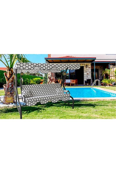 Vip Home Concept Market Ürünleri  3 Kişilik Süngersiz Bahçe Salıncak Minderi Kılıfı Alaçatı - 2