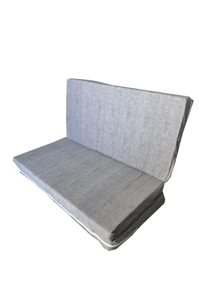 Vip Home Concept Market Ürünleri  Çift Kişilik Katlanır Yer Yatağı Ve Sünger Yatak Katlanır Minder Yatak 120x195x8 CM-GRİ - 3