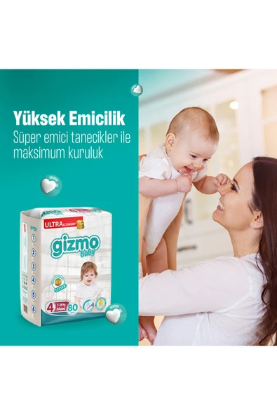 Bebek Bezi Ultra Eco Paket 2 Numara Mini 100 Adet - 3