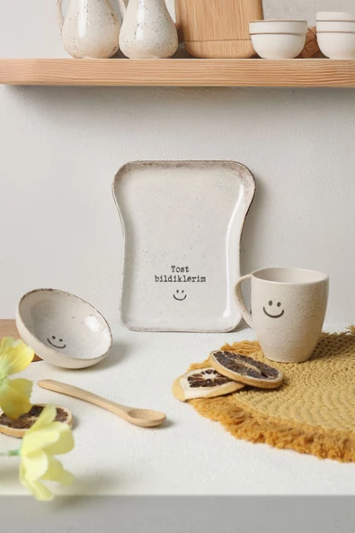 Keramika Tost Kahvaltı Takımı 3 Parça 22502-05
